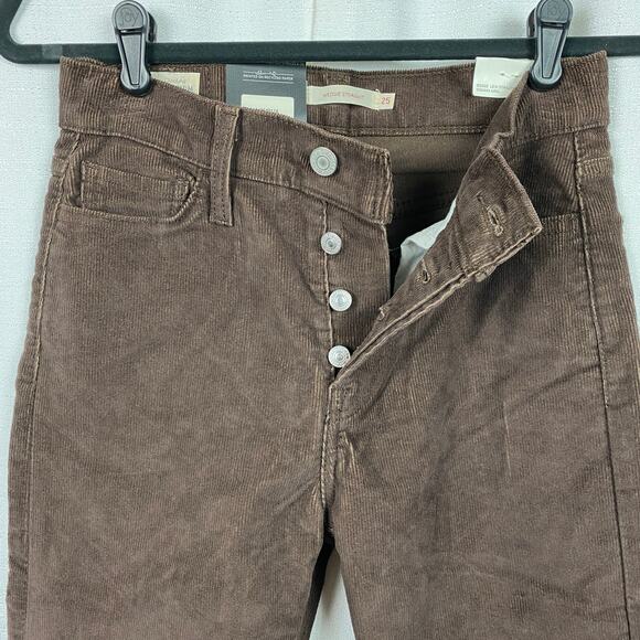 Levi’s Brown Corduroy Wedgie Straight Pants Sz.25 NWT - Picture 7 of 15